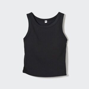 UNIQLO ribbed crop bra top
